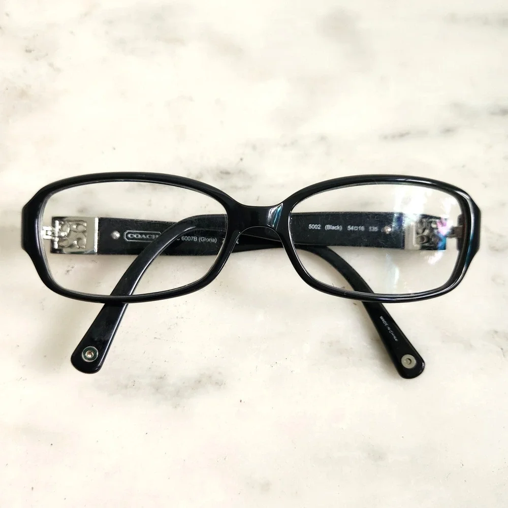 Vintage‎ Coach HC 6007B Gloria Black Eyeglasses Frames Women Y2K
